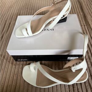 Alfani Women's Cream Heeled Sandals